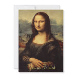 Leonardo da Vinci's Mona Lisa invitations