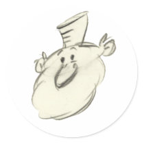 Leonardo Round Stickers