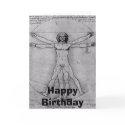 leonardo-vitruvian, Happy Birthday cards