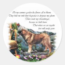 Leonberger Art Gifts Round Sticker