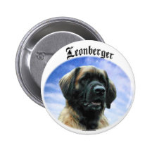 Leonberger Clouds Buttons