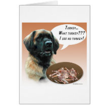 Leonberger Turkey Cards