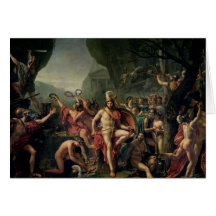 Leonidas at Thermopylae, 480 BC, 1814 Cards
