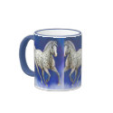 Leopard Appaloosa Horse in Clouds mugs