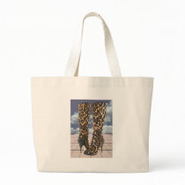 Leopard Boots with Ankle Straps Bag