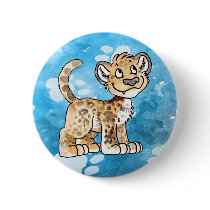 Leopard Cub Button