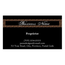 Leopard Frame Business Card
