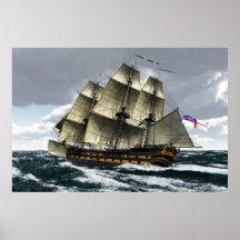 Leopard in stormy weather posters