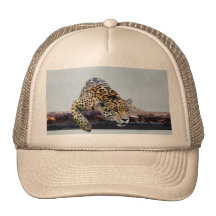 Leopard in the tree II Mesh Hats