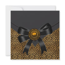 Leopard Party Custom Invitation