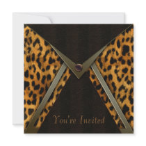 Leopard Party Invitation Template
