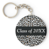 Leopard Personalised Class Of Keychain