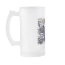 Leopard Picture Frosted Beer Mug