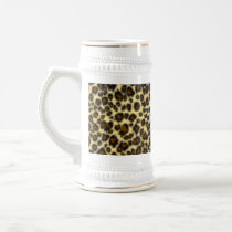Leopard Print Beer Stein Coffee Mug