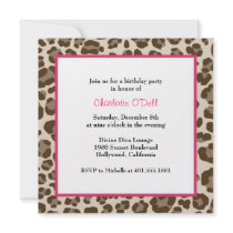leopard print birthday party
