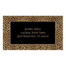 Leopard Print Business Card