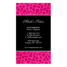 Leopard Print Business Cards