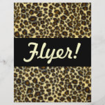 Leopard Print Customisable Flyer