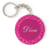 Leopard Print Keychain