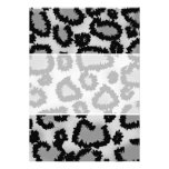Leopard Print Pattern, Black and Grey. Announcements