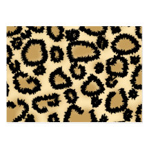 Leopard Print Pattern, Brown and Black. Business Cards