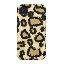 Leopard Print Pattern, Brown and Black. Vibe iPhone 4 Case