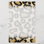 Leopard Print Pattern, Brown and Black. Personalized Flyer
