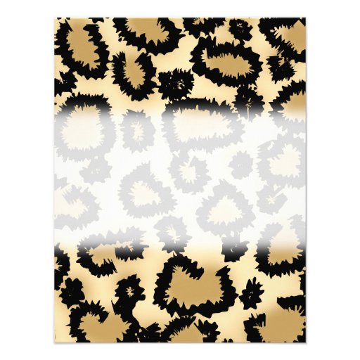 Leopard Print Pattern, Brown and Black. Invites