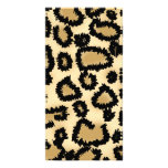 Leopard Print Pattern, Brown and Black. Photo Greeting Card