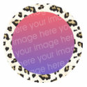 leopard print photo frame border photo sculptures