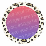 leopard print photo frame border photo sculptures
