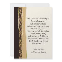 Leopard Print Post Wedding Invitation