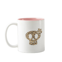 leopard print skull coffee mugs