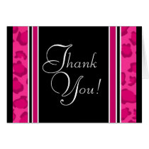 Leopard Print Thank You Card