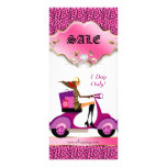 Leopard Rack Card Scooter Woman Shopping Bags rack cards