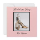 Leopard Shoe Bachelorette Party invitations