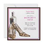 Leopard Shoe Cutout Party Invitation