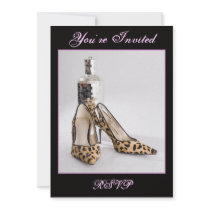 Leopard Shoe Invitation