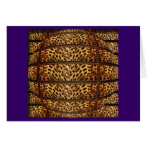 Leopard skin all occasion greeting cards