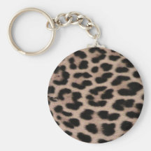 Leopard Skin background Key Chains