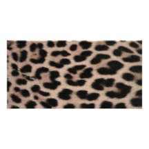 Leopard Skin background Photo Card Template