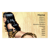 Leopard Skin Lingerie Pin-up Girl by Al Rio