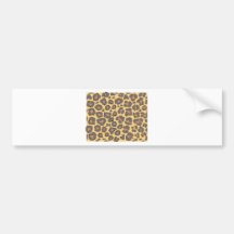 Leopard Skin Pattern Bumper Stickers