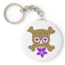 Leopard Skin Valentine Key Chains