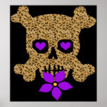 Leopard Skull Valentine posters