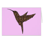Leopard Spots Hummingbird Cards