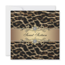 Leopard Sweet 16 Birthday Party