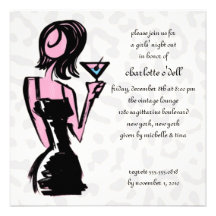 leopard white; bachelorette personalized announcements