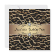 Leopard Womans 21st Birthday Party