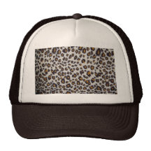 Leopard's texture mesh hats